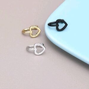 ✨3 FOR $28✨🆕️🖤🤍HEART NOSE CUFF - SET OF 3🤍🖤